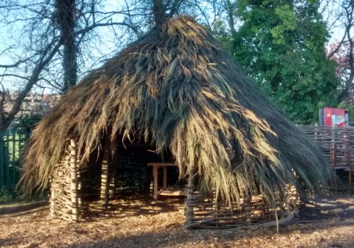 Thatching a Celtic round house